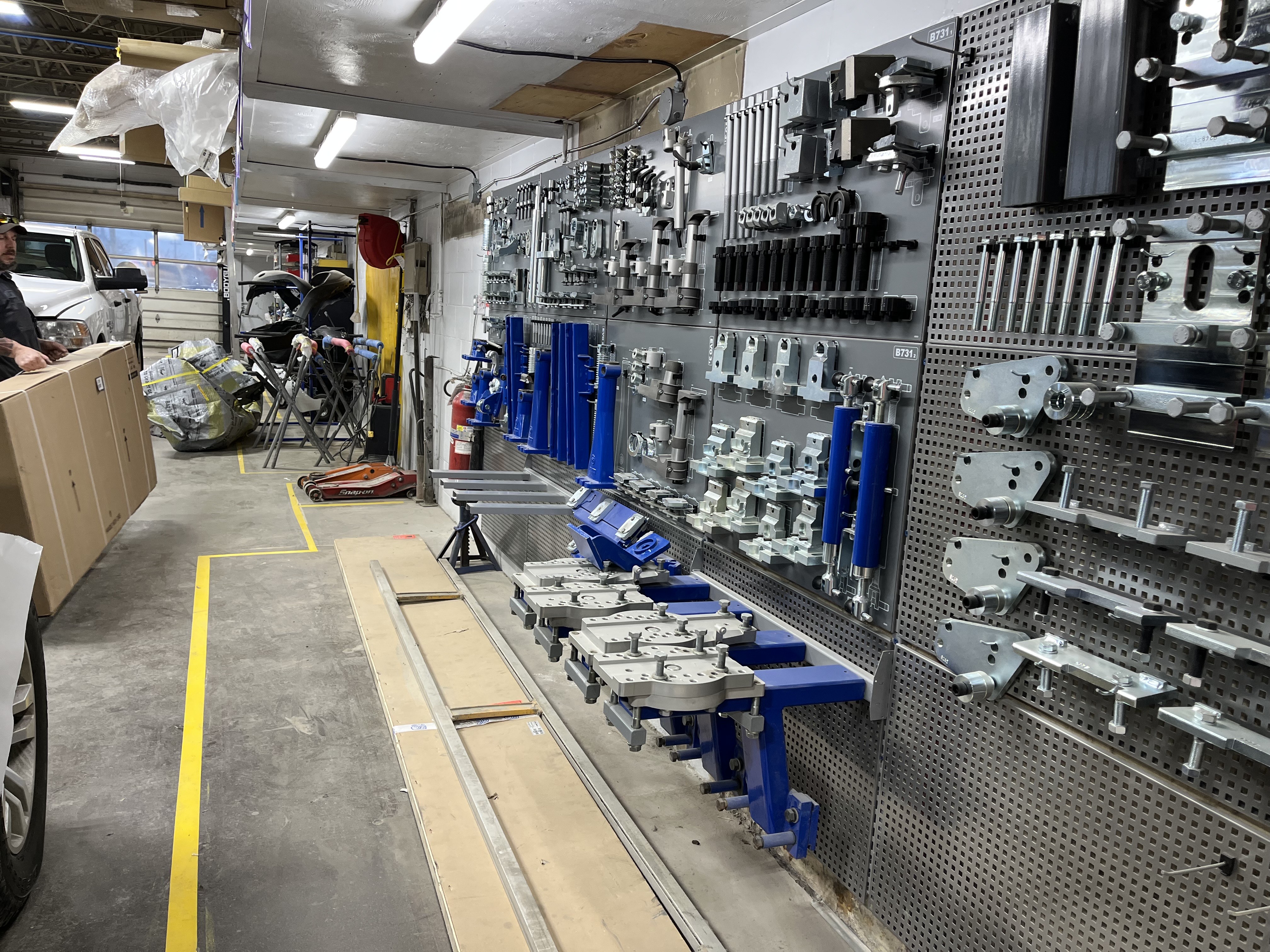 J&J Body Shop tools and equipment